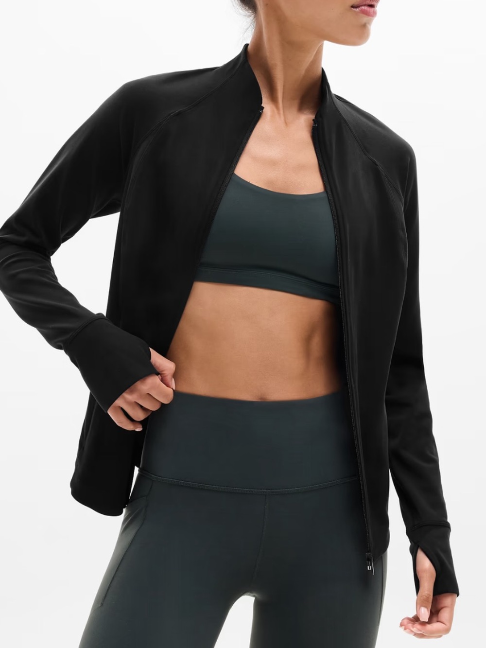 Athleta Black Salutation Jacket Women's 2X
